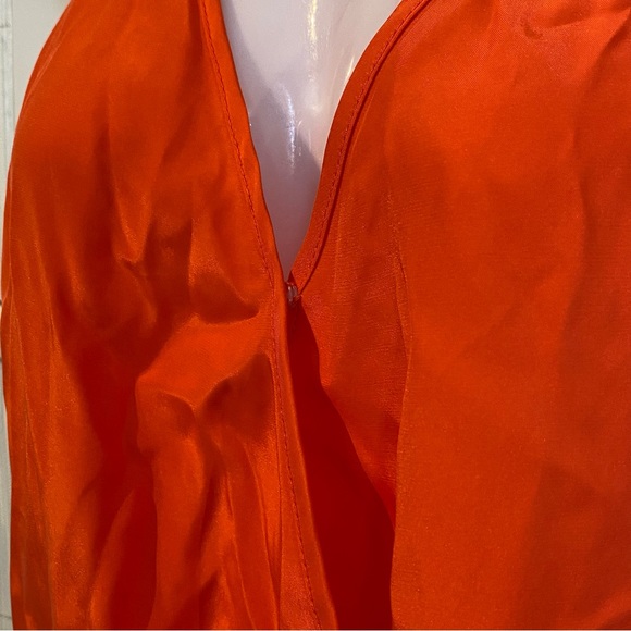 Bebe Coral Spaghetti Strap Silk Bodysuit Size XS NWT - Picture 10 of 16